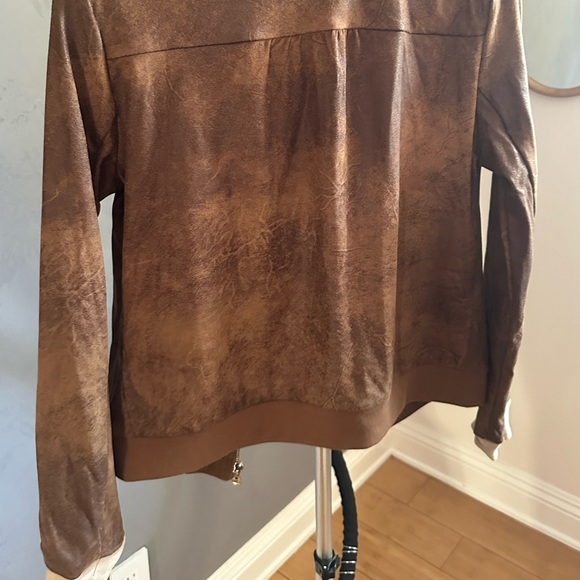 BNCI Vegan Suede Full Zip Bomber Jacket - Picture 3 of 4